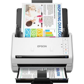 Epson Workforce Ds-530 Ii Color Duplex Document Scanner (B11B261202) White