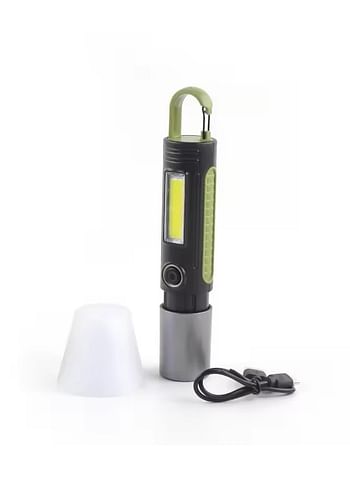 Flashlight Telescopic Multifunctional LED Strong Light Zoom Rechargeable Torch Waterproof Lighting Emergency Light