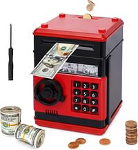 Money Bank for Kids,Password Money Box for Kids ATM Savings Bank Electronic Piggy Bank for Boys Girls Ages 3-12 Birthday Gifts Kids Safe Box Cash Coin Money Safe for Kids Multicolor.