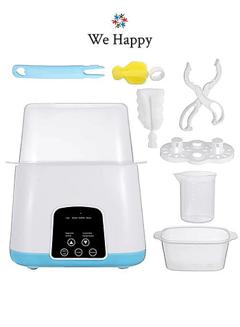 We Happy Baby Bottle Warmer and Steam Sterilizer with Cleaning Brush and Temperature Adjustment