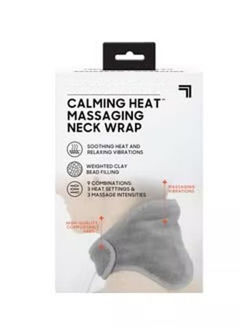 Calming Heat Neck Wrap, Grey