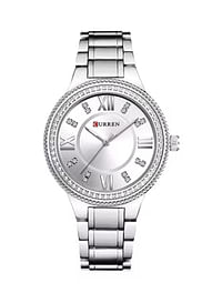 Curren 9004 Womens Water Resistant Analog Watch - Silver