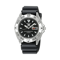 SEIKO 5 SPORTS AUTOMATIC BLACK DIAL MEN'S WATCH, Model Number SNZB33J2
