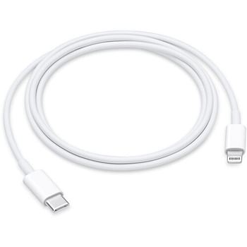 Apple Cable (1M) USB-C Male Connector To Lightning (MUQ93AM/A) White