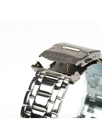 Curren Men Chronograph Wrist Watch Silver Black