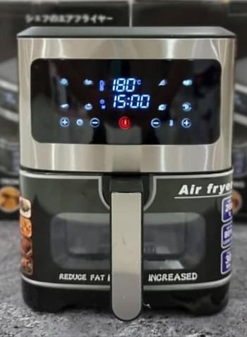 SILVER CREST Stainless Steel Digital Air Fryer 10L Performance Range 2200 Watt Rapid Air Convection Heating, KQZX08