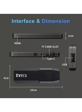 Android TV Stick 4K Ultra HD Streaming Device, TV Stick TV Box Android 4K with Remote Control