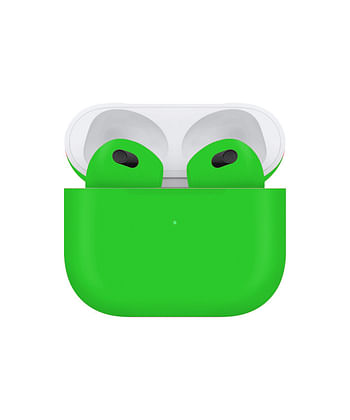 Apple Airpods (3rd Generation) Customized By Caviar Matte Neon Green