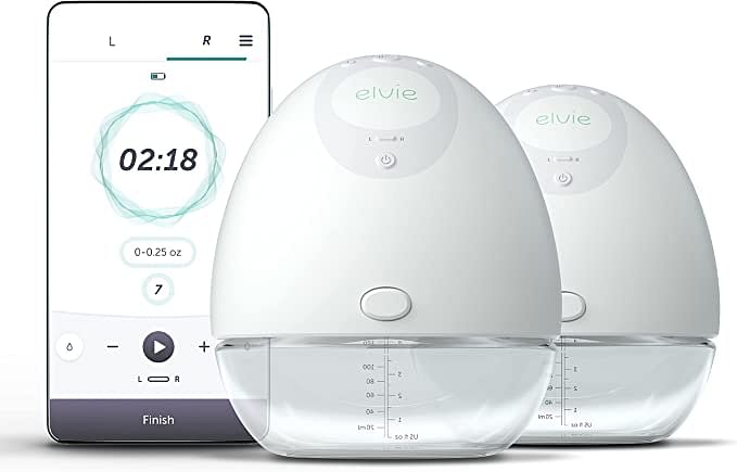 Elvie Double Electric Breast Pump (EP01-02-M) White