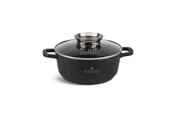 EDENBERG 12 Piece Round Pot Set with Lid| Stove Top Cooking Pot| Cast Iron Deep Pot| Butter Pot| Chamber Pot with Lid