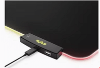 Energy Sistem Fabric Gaming Mouse Pad ESG P5 RGB Water Resistant (XL Size, Non-Slip Base), Black