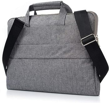 KM shoulder laptop handbag for Mackbook Air/Pro 13.3 inch / 13.6 inch /14inch (Grey color)