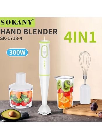 Sokany 4 in 1 Hand Blender Mixer Grinder Blender - Manual Blender -Juicer Blender