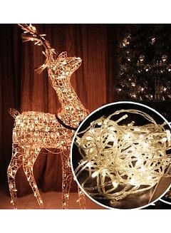 LED string lights of 100 warm white lights, 10 meters, 1 piece