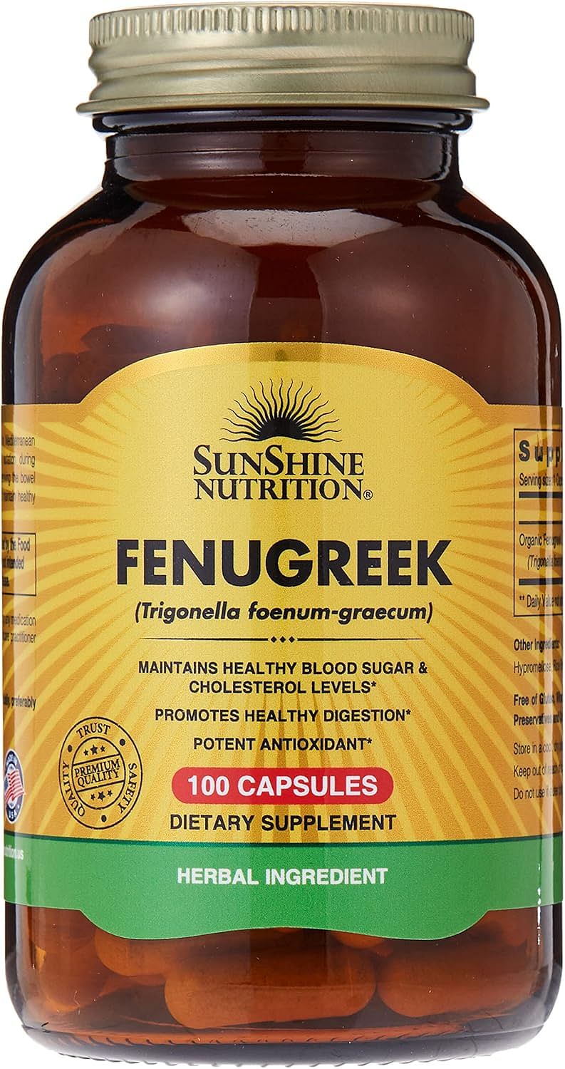 SUNSHINE NUTRITION Fenugreek 610Mg Capsules 100'S