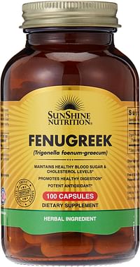 SUNSHINE NUTRITION Fenugreek 610Mg Capsules 100'S