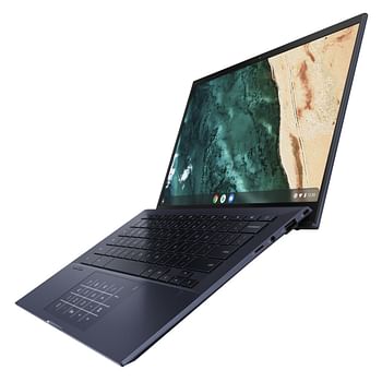 Asus Chromebook CB9400CEA - Ultra lightweight Powerful Chromebook Laptop - 11th Gen Core i5 - 16GB Ram - 256GB NVme SSD - PlayStore-14Inch - 4 Sided 400 Nits Nano Edge FHD Display - Finger print - Backlit Keyboard - WIFI 6 - Up To 10 hours Battery