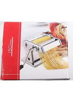 Pasta Maker Machine, Manual Stainless Steel Noodles Maker,7 Adjustable Thickness Settings Pasta Roller Press and Cutter for Spaghetti, Fettuccini, Lasagna or Dumpling Skins-Silver