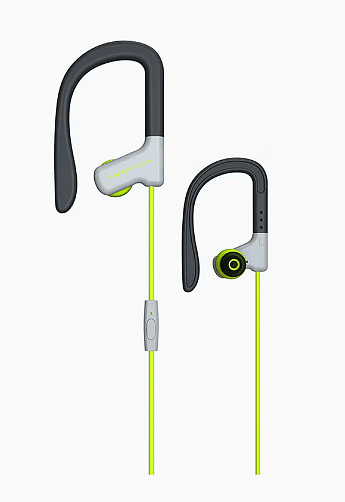 Energy Sistem Sport 1 Secure-fit, Sweatproof, Control Talk Earphones With Mic Yellow