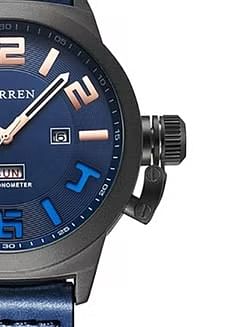 CURREN Men's Alloy Analog Wrist Watch WT-CU-8270-BL - 44 mm -Blue