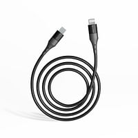 Max & Max USB Type C To Lightning Data Fast Charging Cable for iPhone - Black