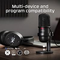 Hyperx Solocast – Usb Condenser Gaming Microphone, For Pc, Ps4, Ps5 And Mac, Tap-To-Mute Sensor, Cardioid Polar Pattern, Great For Gaming, Streaming, Podcasts, Twitch, Youtube, Discord