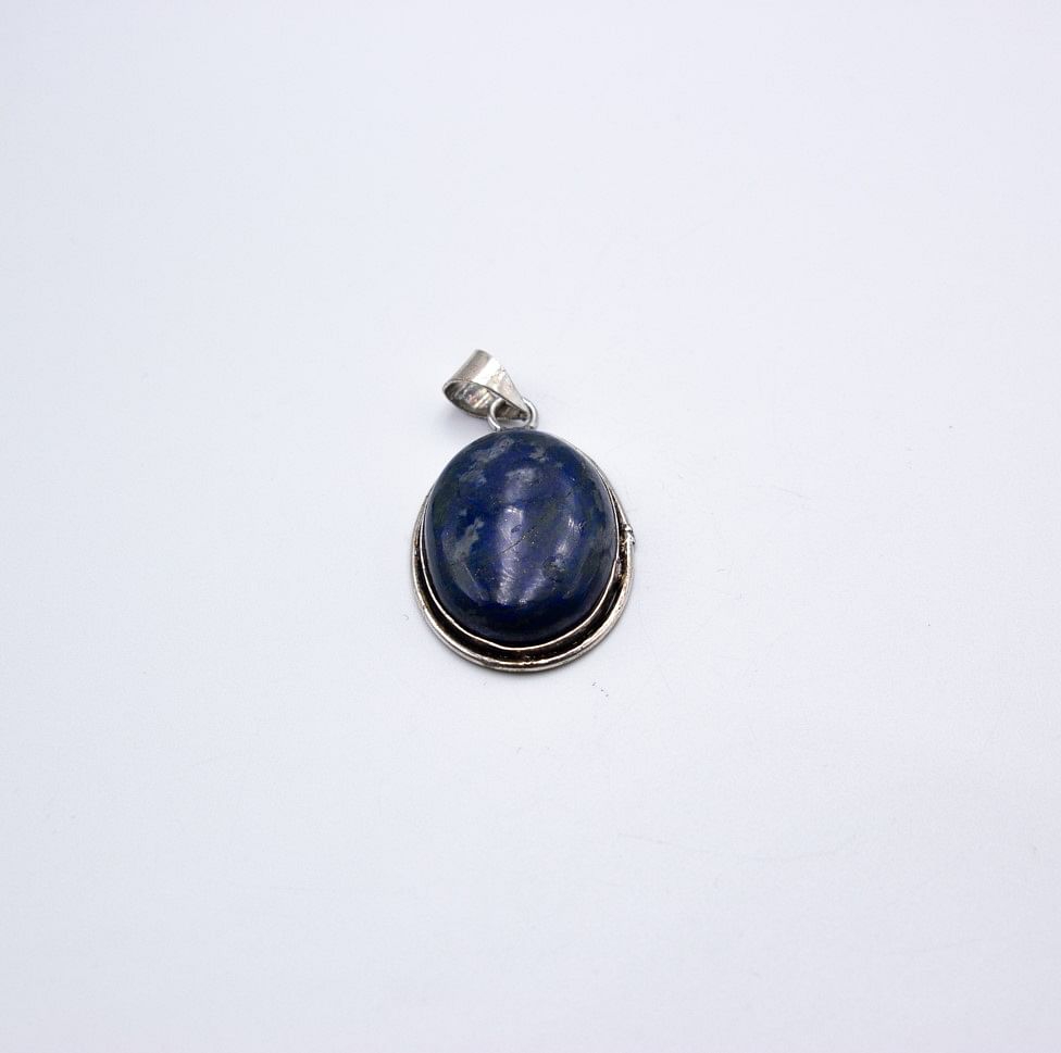 Lapis lazuli natural crystal pendent