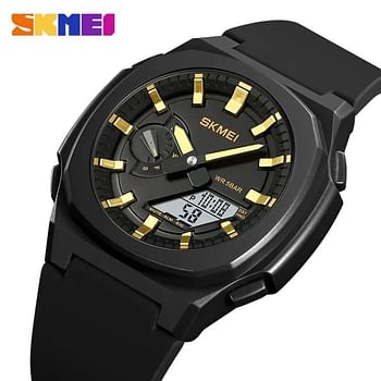 SKMEI Men Electronic  Watch Duplex Watch 50 meter Waterproof Multifunctional Wristwatch Fashion Business Style For Men 2091.