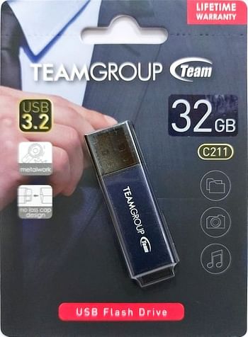 TEAMGROUP C211  32GB USB FLASH DRIVE