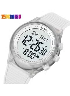 SKMEI 1981 Muslim Azan Men Watches for  Prayer with Qibla Compass Adhan Alarm Hijri Islamic Wristwatch