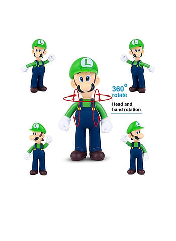 The Super Ario Inspired Action Figure Model Collectable Toy For Kids Birthday Movie Cartoon Cake Topper Theme Party Supplies Lug