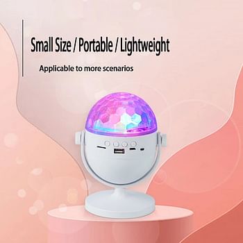 Bluetooth Speaker Starrys Projection Light Stage Sky Sound System Dreamy Party Stage Light Outdoor Projection Light random color