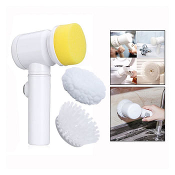 5-In-1 Electric Magic Cleaning Brush White