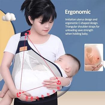 Baby Carrier Newborn Wrap Strap Ergonomic Nursing Baby Carrier Four Seasons Wrap Sling Multifunctional Breathable Cradle Cuddle me Carrier