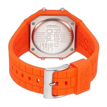Superdry Digital Orange Dial Men's Watch-SYG201O