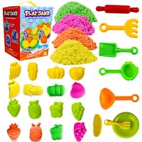 UKR Play Sand Moldable Sand Set Art & Craft Sand Kit Toy for Kids Sensory Play Age 3+ Fresh Fruit