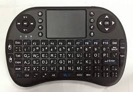 Wireless RC-Keyboard With Touchpad Black