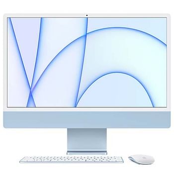 Apple iMac 2021 24 Inches M1 chip with 8‑core CPU and 8‑core GPU 4 ports 256GB SSD - 8GB RAM - Blue