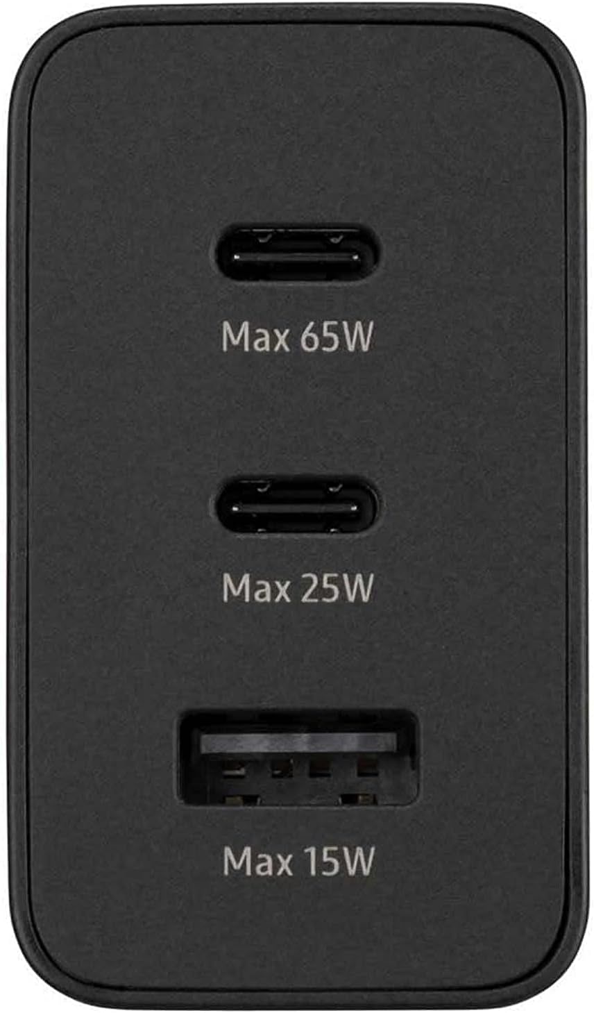 Samsung Official 65W PD Power Adapter Trio USB C x 2, USB - A Port
