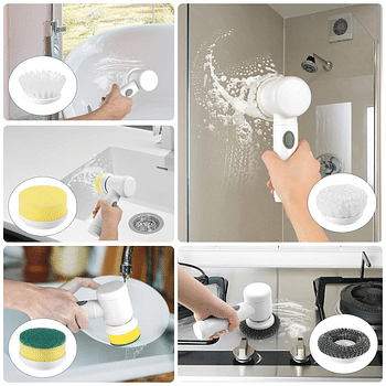 5 in 1 Magic Power Scrubber Electric Cleaning Brush