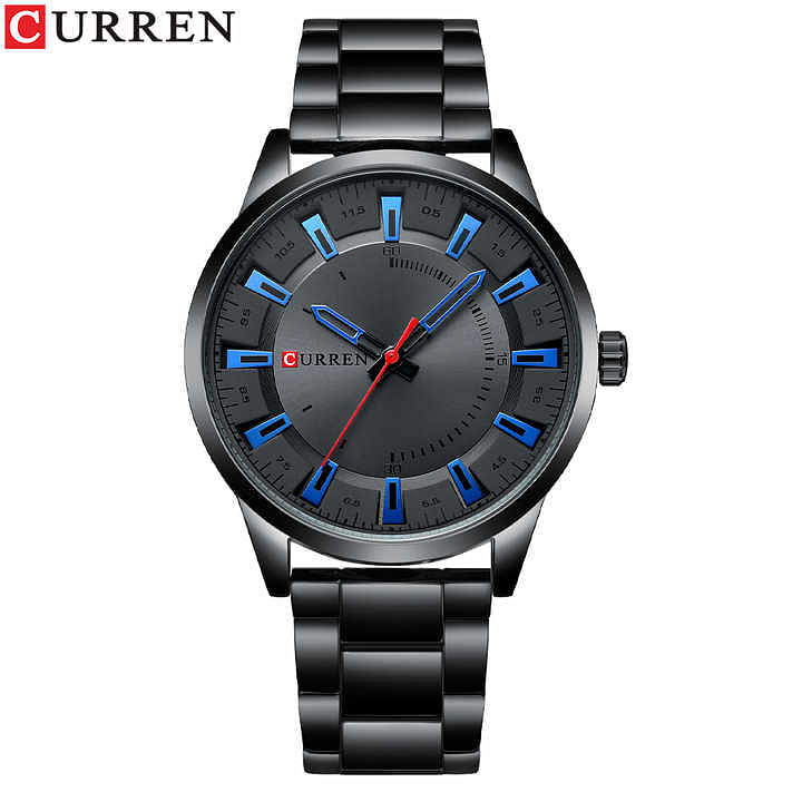 CURREN Watches Men Wrist Luxury 8406 Simple Style Quartz Steel Band Clock Male Watch///