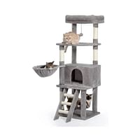 Cat Tower With Plush Toy - 48x45x142cm