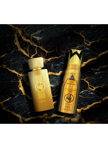 Gold 24K Gift Set 100 ML Spray Perfume and 200 ML Deodorant