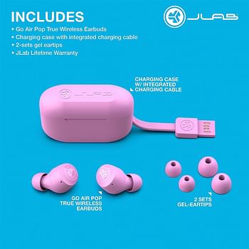 Jlab Go Air Pop True Wireless Connectivity Earphone (EBGAIRPOPRPNK124) Pink