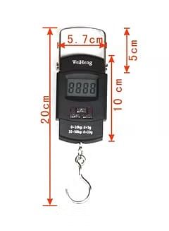 LCD Digital Hanging Luggage Weighing Scale/ Black