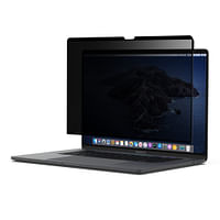 واقي شاشة Belkin SCREENFORCE TruePrivacy MacBook Pro مقاس 16 بوصة - رفيع للغاية مع حماية كاملة للشاشة ، وفلتر جانبي ثنائي الاتجاه ، وقابل للإزالة وإعادة الاستخدام ، وسهل التثبيت - لجهاز Macbook Pro 16 بوصة