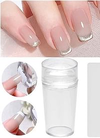 Nail Stamper Silicone Nail Art Stamper white Tip Nail Stamp Jelly Head Manicure Tools