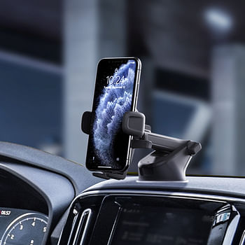 iOttie EASY ONE TOUCH  5 Universal Dash Car Mount - Premium Dashboard / Windshield Phone Holder, for iPhone 11 Pro Max/11 Pro/11/XR/XS Max/XS/X/8 Plus, Samsung, Huawei & devices up to 6.3" screen size