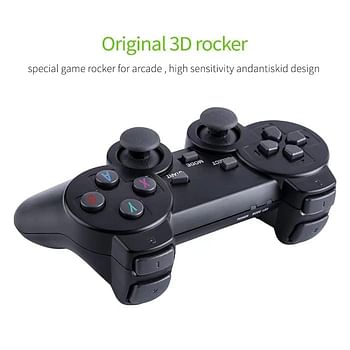 Retro Wireless Gaming Console, 9 Classic Emulators, Plug and Play Video Game Stick Built-in 10000+ Classic Games, 4K HD HDMI Output for TV with Dual 2.4G Wireless Controllers (64G)