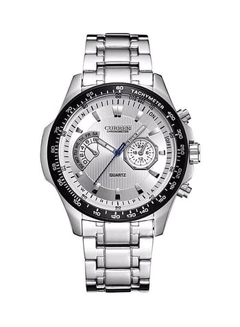 CURREN Men's Waterproof Stainless Steel Chronograph Watch WT-CU-8020-W